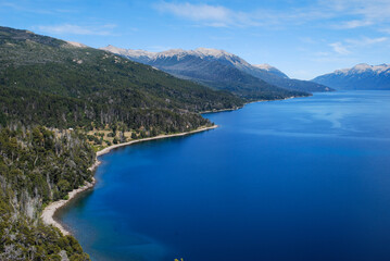 Obraz premium View of Lake Traful in Neuquén province, Patagonia Argentina.