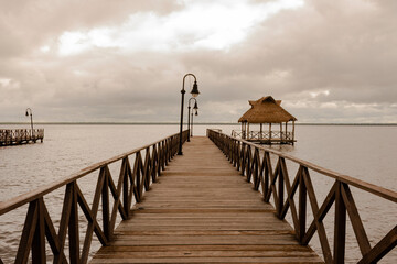 Fototapeta premium pier on the beach
