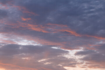 beautiful colorful sky and cloud in twilight time background