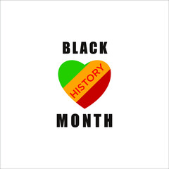 logo black history month icon templet