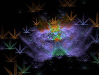 Imaginatory fractal background Image