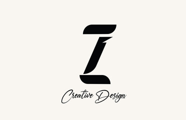 Z simple black and white alphabet letter logo icon design. Corporate and lettering. Elegant identity template with creative text