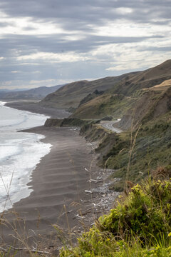 View of part of Mahia Peninsula, East Coast, North Island, New Zealand 