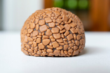 Fototapeta na wymiar Chocolat Ball. condensed milk candy with milk chocolate and covered with granulated chocolate