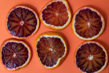 slices of blood orange
