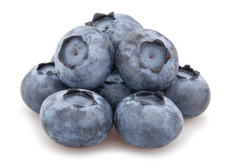 blueberry path isolated on white