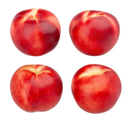 white nectarine path isolated on white