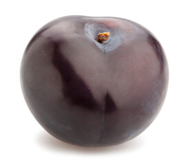 deep red burgundy plum path isolated on white