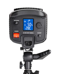 video light path isolated on white