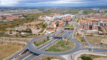 vista aerea autopista