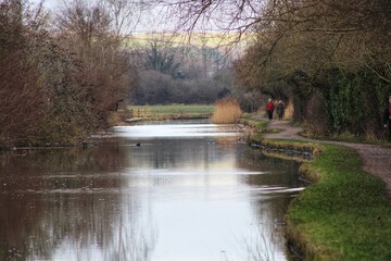 Fototapeta premium Walk along the water side 