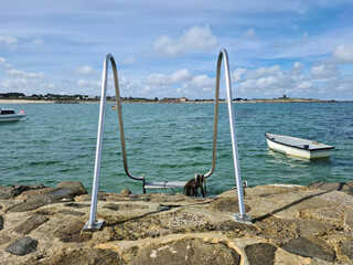 Fototapeta premium Guernsey Channel Islands, Les Amarreurs Harbour