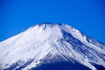 Fototapeta na wymiar 【山梨】山中湖（パノラマ台）から見る富士山（冬）