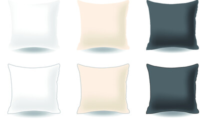 シンプルなクッションのイラスト