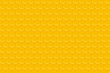 Abstract yellow honeycomb pattern background