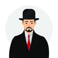 Man with bowler hat and suit