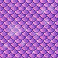 Purple fish scale seamless pattern background