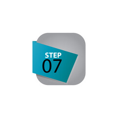 step 07 label vector template design illustration