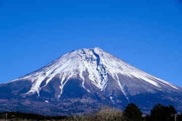 【静岡】富士宮から見る富士山（冬）