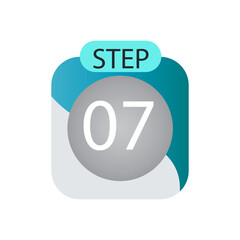 step 07 label vector template design illustration