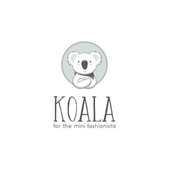 Obraz premium Koala Logo cute and simple design