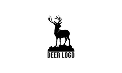 deer vector illustration in white background