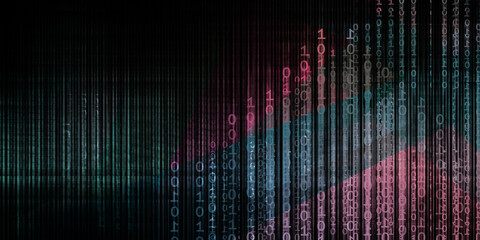 Binary Data Background - 411373073