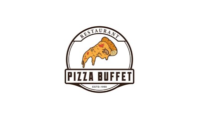 pizza logo in white background