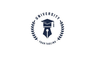 logo for university of the highest quality education on a white background