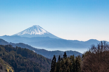 富士山　山梨県甲斐市からの遠景　（2021年2月）
Mount Fuji  （View from Yamanashi Prefecture）