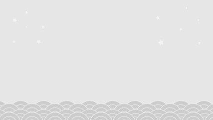 Chinsese Wave Sea Pattern Background