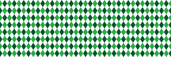 wide green two colors argyle seamless vector pattern