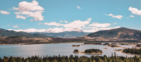 autumn lake in the mountains