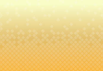 Golden Thai pattern on a white background, wall decoration pattern in Thai temples. vector illustration