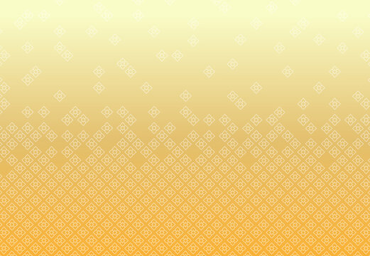 Golden Thai pattern on a white background, wall decoration pattern in Thai temples. vector illustration