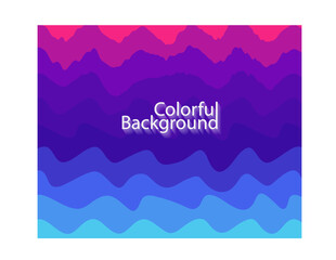 colorful background wavy line deep blue sea red sky