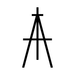 Easel icon on white.