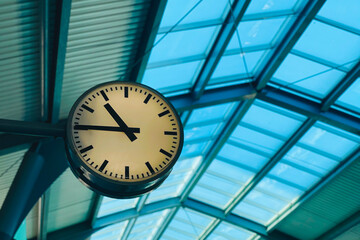 clock in the airport
