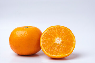 Taiwan orange fruit on white background
