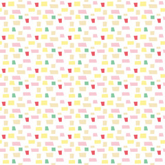 不揃いなレンガの背景パターン　レッド