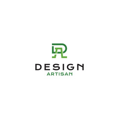 Letter RA logo design with simple style