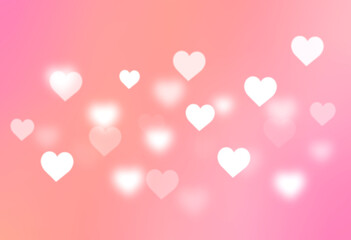 Obraz na płótnie Canvas Abstract heart shape blur gradient texture background. Happy valentine, and love concept
