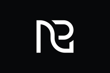 NR logo letter design on luxury background. RN logo monogram initials letter concept. NR icon logo design. RN elegant and Professional letter icon design on black background. N R RN NR