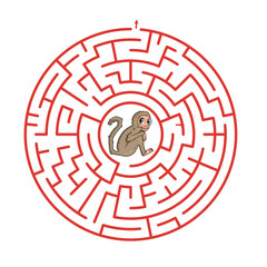 Maze game for children . Vector illustration