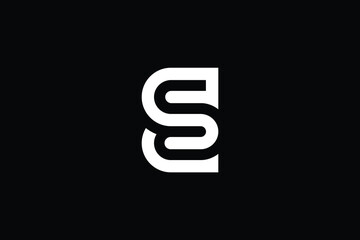ES logo letter design on luxury background. SE logo monogram initials letter concept. ES icon logo design. SE elegant and Professional letter icon design on black background. E S SE ES