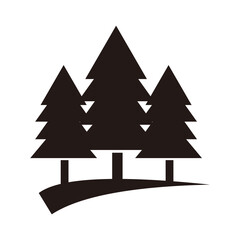 Fototapeta premium pine trees logo icon template 