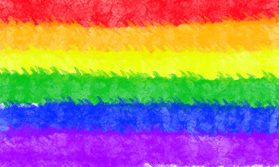 Minimalistic design with color gradients. Rainbow shades palette. Rainbow color gradations.  Variation of flag representing peace or gay pride flag or LGBT pride flag