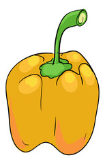Capsicum or Bell Pepper - Illustration stock illustration