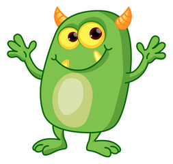 Cartoon monster ,Vector illustration for Halloween stock illustration