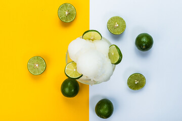 Delicious Lime Ice cream portrait 